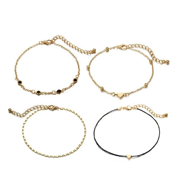 4 stacking anklets - Picture 2 of 2